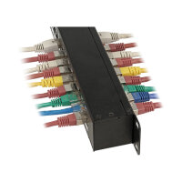 DELOCK Netzwerk 48.26cm 19Zoll Kupplungs-Patchpanel 24 Port Cat.6