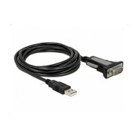 DELOCK Adapter USB 2.0 Typ-A zu 1 x Seriell RS-232 DB9 3 m