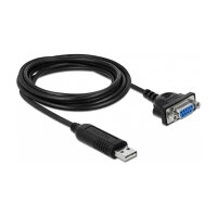 DELOCK USB 2.0 zu Seriell RS-232 Adapter mit Steckergehäuse