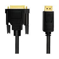 Logilink DisplayPort-Kabel DP 1.2 zu DVI 1.2 2.0m schwarz