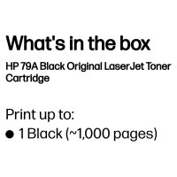HP 79A original LaserJet Toner cartridge CF279A Black