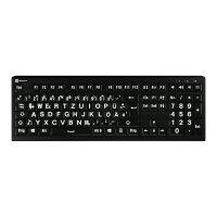 LogicKeyboard XL-Print Astra 2 White on Black DE (PC)