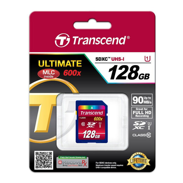 CARD Card 128GB Transcend SDXC UHS-I 600x
