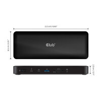 Club3D Thunderbolt4 16-in-1 Dockingstation 4 Displays St/Bu