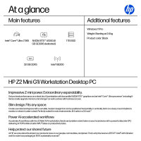 HP Z2 Mini G1i Intel Core Ultra 7 265 32GB 1TB/SSD NVIDIA RTX A1000 8GB W11P 3J Gar (DE)
