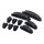 Kabelhalter-Set, ABS, 10 Stk., schwarz, selbstklebend