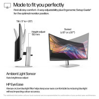 HP Serie 7 Pro 738pu WQHD+ Monitor 95,29 cm (37,52 Zoll)