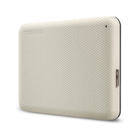 Toshiba Storage Canvio Advance 1 TB, Externe Festplatte (beige, Micro-USB-B 3.2 Gen 1 (5 Gbit/s))