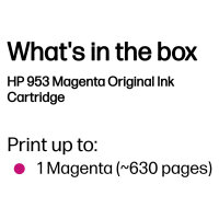 HP 953 original Ink cartridge F6U13AE BGX Magenta 700 Pages