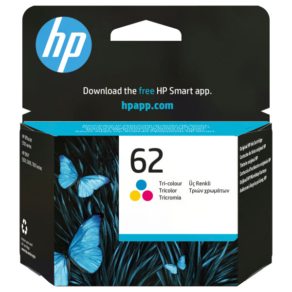 HP 62 original Ink cartridge C2P06AE UUS tri-colour standard capacity 1-pack