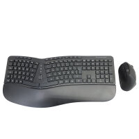 CONCEPTRONIC Wireless Keyboard+Mouse,ergo,Layout deutsch sw