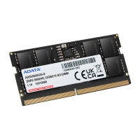 16 GB ADATA SO-DIMM 5600 (schwarz, AD5S560016G-S, Premier...