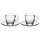 Bialetti Moka-Tassen Set Glas ISTITUZIONALE 2 Tassen