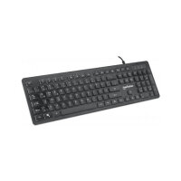 MANHATTAN Ultraflache USB-Gaming-Tastatur mit LEDs
