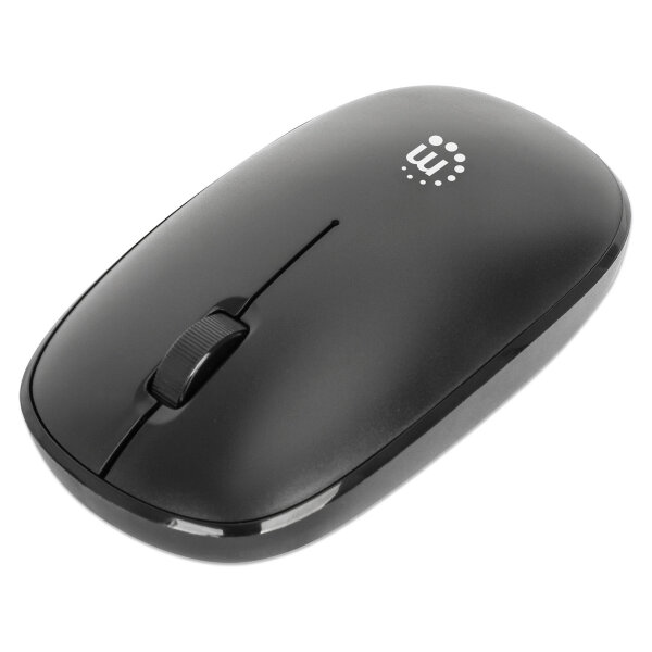 MANHATTAN MW3050 Kabellose USB-Maus 3 Tasten Mausrad schwarz
