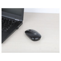 MANHATTAN MW3050 Kabellose USB-Maus 3 Tasten Mausrad schwarz