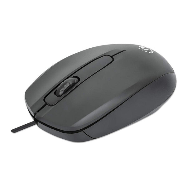 MANHATTAN Comfort II Optische USB-Maus schwarz