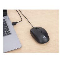 MANHATTAN Comfort II Optische USB-Maus schwarz