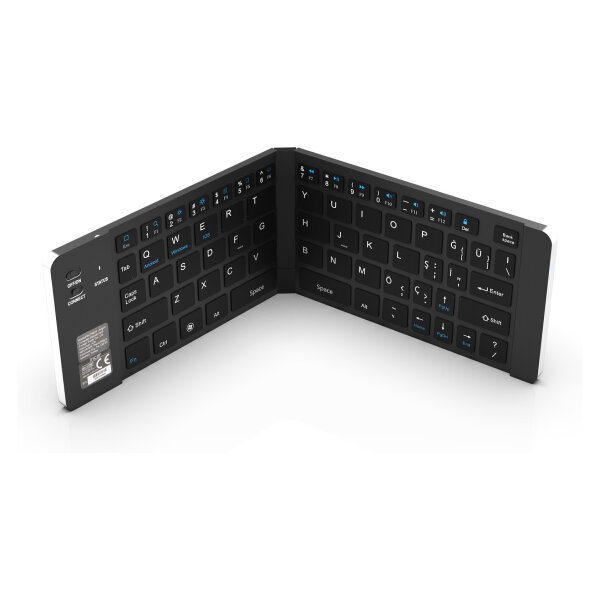 INCA Tastatur + Maus IBK-579BT BT 3.0 Mini-Größe, faltbar, 5-10m silver