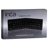 INCA Tastatur + Maus IBK-579BT BT 3.0 Mini-Größe, faltbar, 5-10m silver