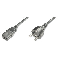 DIGITUS Netzanschlusskabel, 1,8m, Schuko - C13, schwarz