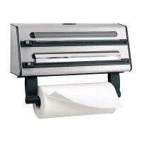 Emsa 504180 Contura 3-fach-Schneidabroller, Edelstahl,...