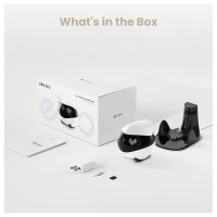 ENABOT EBO Air 2 Haustierroboter 2K Kamera Nachtsicht WLAN App Blau