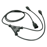 LINDY IEC-Y-Netzkabel 1xIEC320 C14 - 2xIEC32 2m