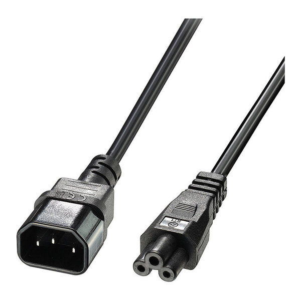 LINDY IEC-Netzkabel C14 an C5 3m