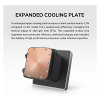 K COUGAR CPU Wasserkühlung Poseidon Vistek Pro 360,ARGB,Weiß