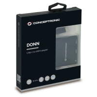 CONCEPTRONIC 3-1 Dock USB-C->HDMI/USB-A/60WPD 15cm sw