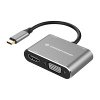 CONCEPTRONIC 4-1 Dock USB-C->HDMI.USB3.0.VGA.100WPD...