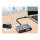 CONCEPTRONIC 4-1 Dock USB-C->HDMI.USB3.0.VGA.100WPD 15cm gr