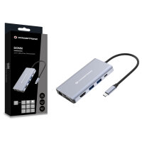 CONCEPTRONIC 10-1 Dock USB-C->HDMI/USB-A/VGA/AUX/+ 25cm gr