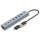 CONCEPTRONIC 7-Port Hub USB-A3.0/-C Adap.->4xA3.0+m.Netz. gr