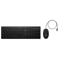 HP Tastatur+Maus 225 Set Kabelgebunden Schwarz