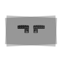Neomounts TV Wandhalterung 43 85 Zoll ultra flach fixiert schwarz WL30 265BL1
