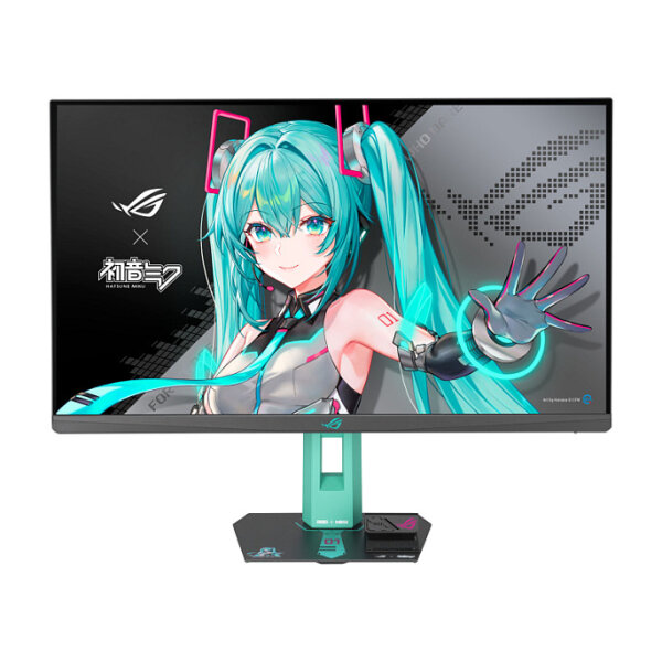 68,6cm/27" (2560x1440) ASUS ROG Strix XG27ACMEG-G Hatsune Miku Edition 16:9 WQHD Fast IPS 1ms 260Hz HDMI DisplayPort USB-C VESA HDR