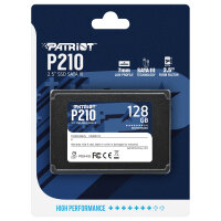 2," Patriot P210 128 GB (schwarz, SATA 6 Gb/s, 2,5")