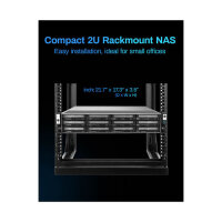 TERRAMASTER U12-500 Plus.2U 12bay NAS.10Core.16GB DDR5.Diskl