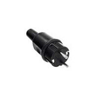 BACHMANN Vollgummistecker schwarz Typ442