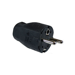 BACHMANN Montagestecker schwarz fur Zuleitung H03VV-F3G0,75-1,0-1,5mm