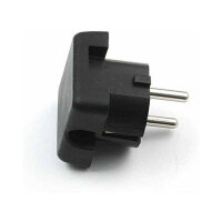 BACHMANN Schutzkontaktstecker schwarz flach