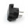 BACHMANN Schutzkontaktstecker schwarz flach