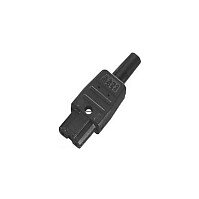 BACHMANN Kaltgertekupplung IEC320 C13 10A/250VAC schwarz Schraubanschluss