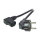 EFB Netzkabel Schutzkontakt 90°-C13 90°,sw,3.0m,3x1.00mm