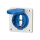 KAB Mennekes 11031 Anbausteckdose IP54 blau 16A