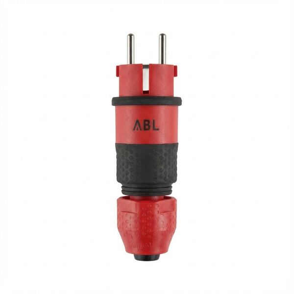 ABL 100000069 Professional Stecker. SCHUKO & fr-be. 2Elamid-2K. rot. sv. IP54. T