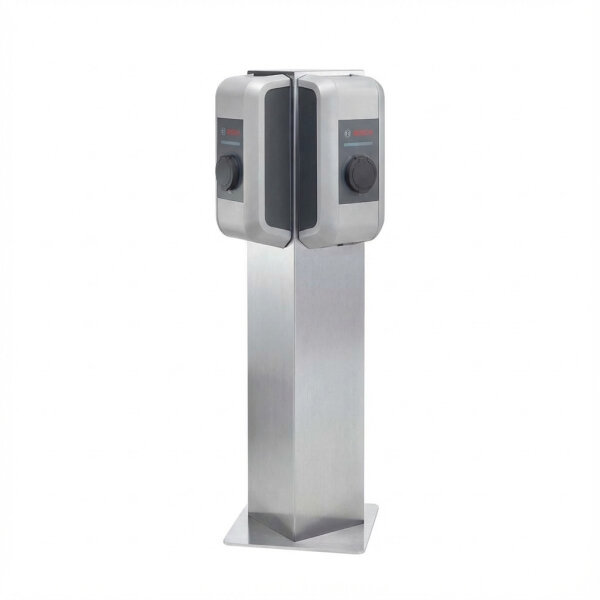 Keba 99839 Triangle pedestal f.two wallboxes stainless steel