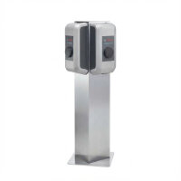 Keba 99839 Triangle pedestal f.two wallboxes stainless steel
